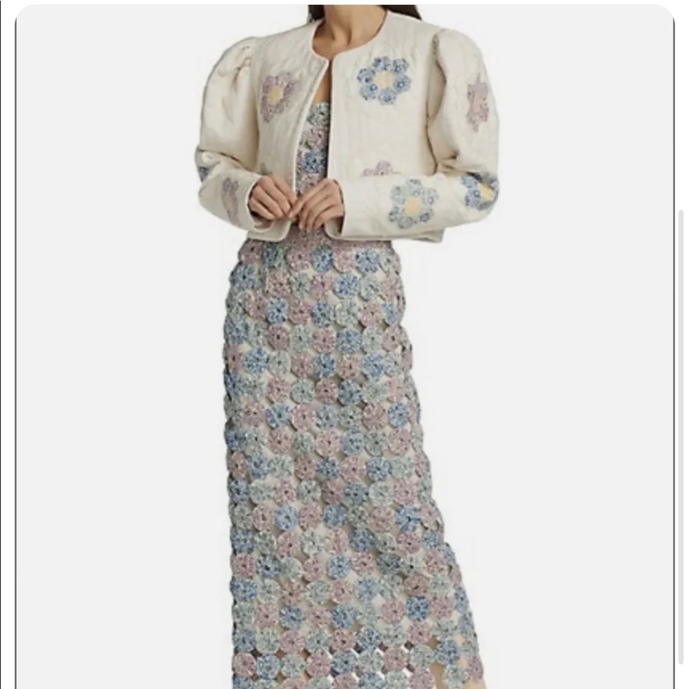 SEA New York White Violette Patch Jacket new with tags